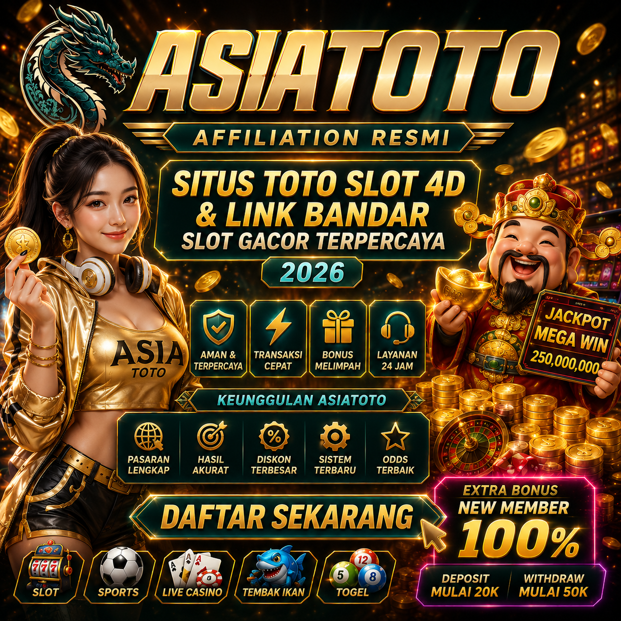 ASIATOTO 🚀 Affiliation Resmi Situs toto Slot 4D & Link Bandar Slot Gacor Terpercaya 2026