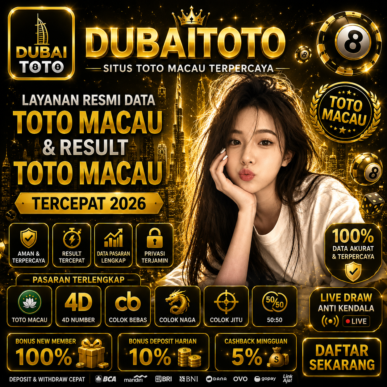 DUBAITOTO - Layanan Resmi Data Toto Macau & Result Toto Macau Tercepat 2026 by Hey siriusly